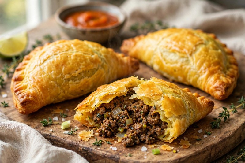 Photo of Jamaican Beef Patties, a lunch recipe from FluentFuel