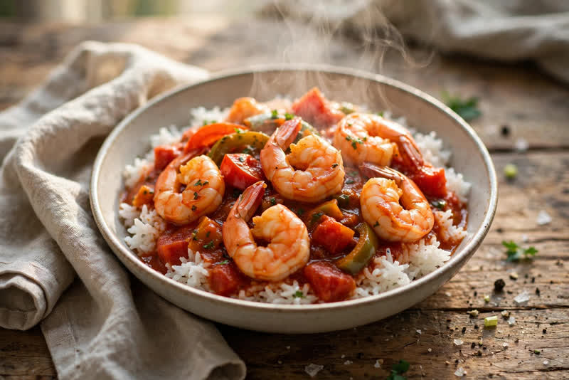 Photo of Shrimp Creole, a dinner recipe from FluentFuel