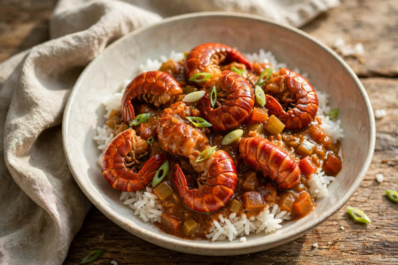 Photo of Crawfish Étouffée, a dinner recipe from FluentFuel