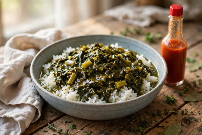Photo of Gumbo Z'Herbes, a dinner recipe from FluentFuel