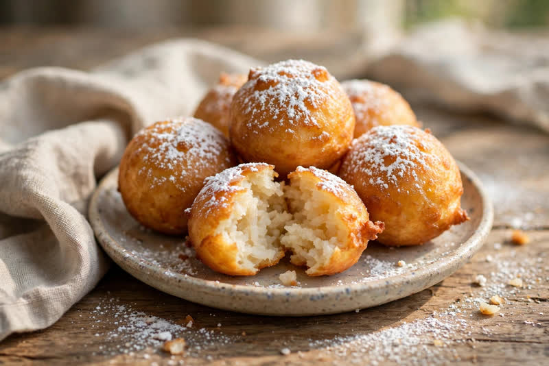 Photo of Calas (Creole Rice Fritters), a snack recipe from FluentFuel