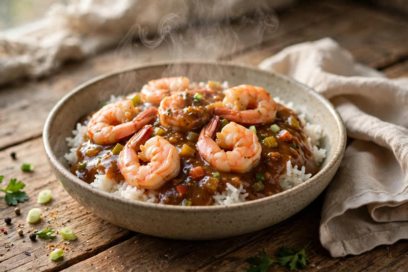 Photo of Shrimp Étouffée, a dinner recipe from FluentFuel