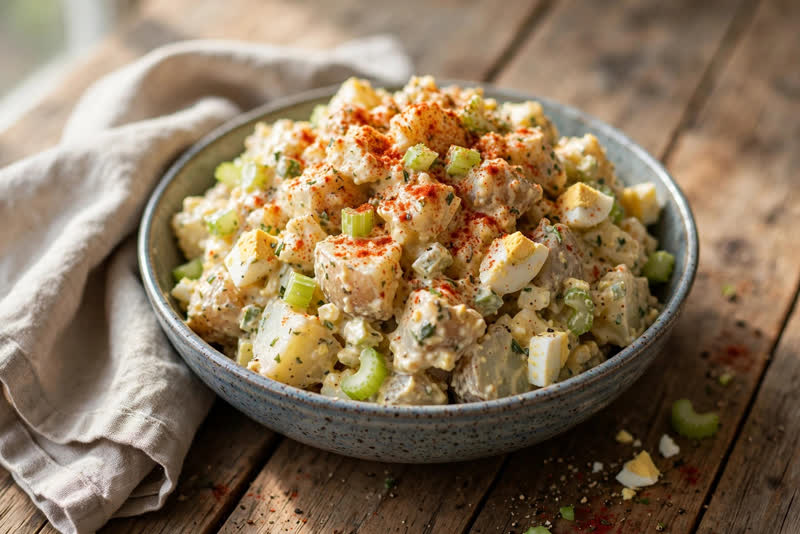 Photo of Cajun Potato Salad, a lunch recipe from FluentFuel