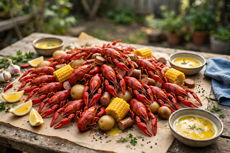 Photo of Backyard Crawfish Boil, a dinner recipe from FluentFuel