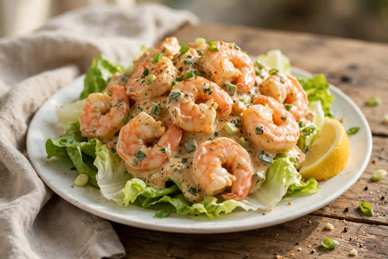 Photo of Shrimp Rémoulade Salad, a lunch recipe from FluentFuel