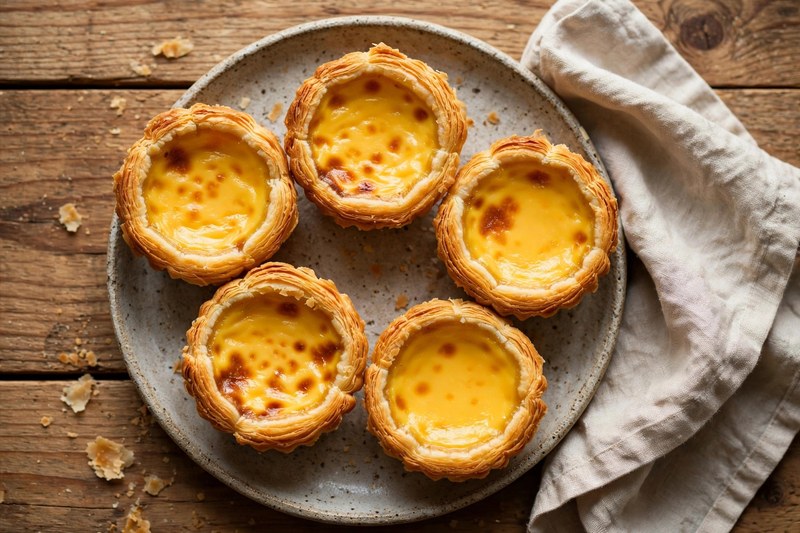 Photo of Hong Kong Egg Tarts, a snack recipe from FluentFuel