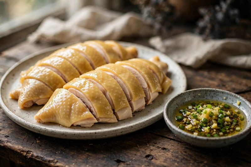 Photo of White-Cut Chicken, a dinner recipe from FluentFuel