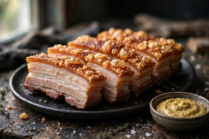 Photo of Crispy Roast Pork Belly, a dinner recipe from FluentFuel