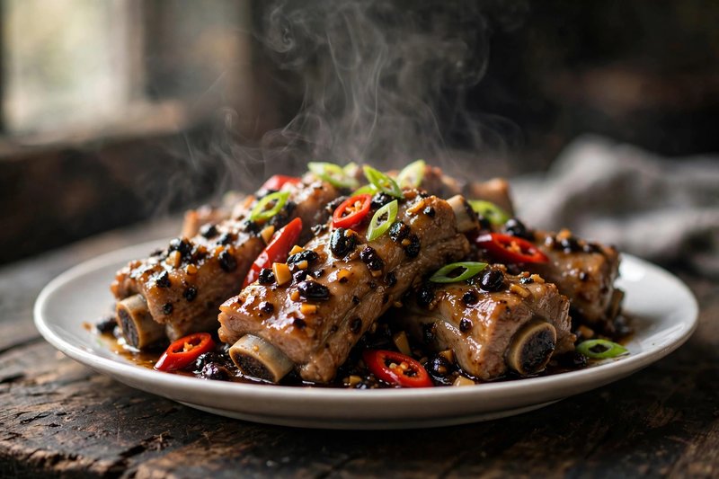 Photo of Steamed Spareribs with Black Beans, a lunch recipe from FluentFuel