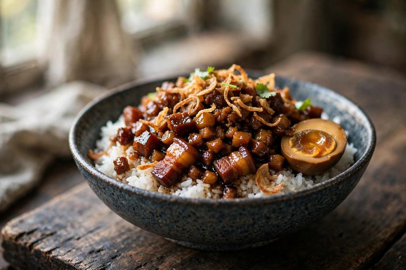 Photo of Lu Rou Fan, a lunch recipe from FluentFuel