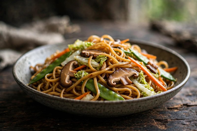 Photo of Vegetable Lo Mein, a dinner recipe from FluentFuel