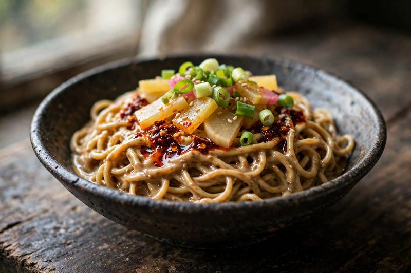 Photo of Wuhan Hot Dry Noodles, a lunch recipe from FluentFuel