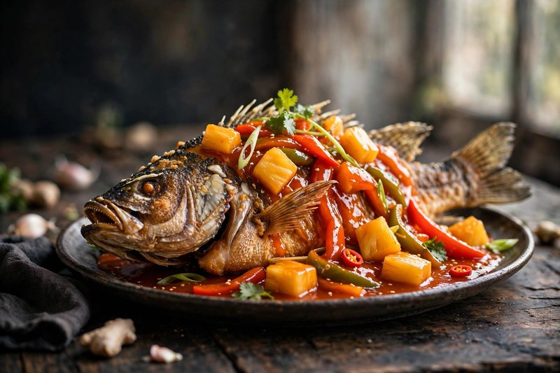 Photo of Sweet and Sour Whole Fish, a dinner recipe from FluentFuel