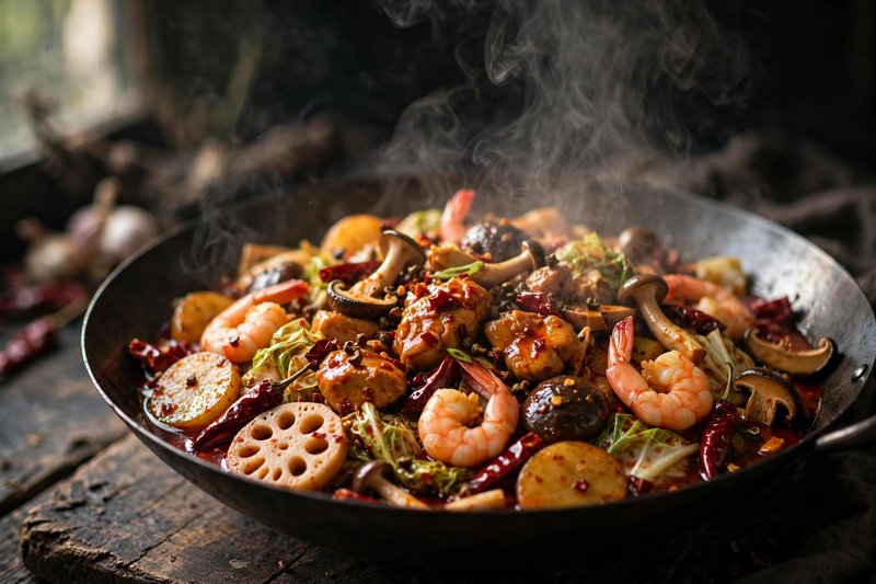Photo of Mala Dry Hot Pot, a dinner recipe from FluentFuel