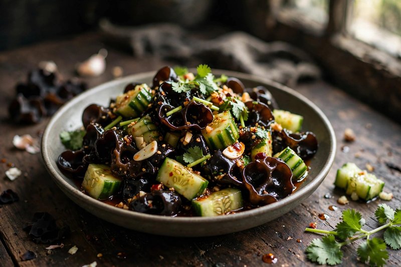 Photo of Cold Black Fungus Salad, a snack recipe from FluentFuel
