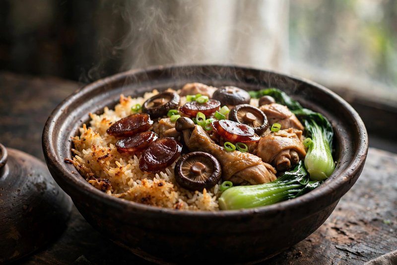 Photo of Cantonese Claypot Rice, a dinner recipe from FluentFuel