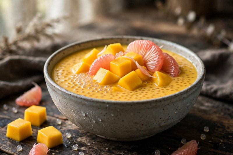Photo of Mango Pomelo Sago, a snack recipe from FluentFuel