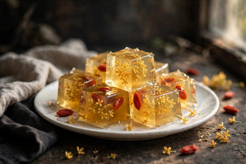 Photo of Osmanthus Jelly, a snack recipe from FluentFuel