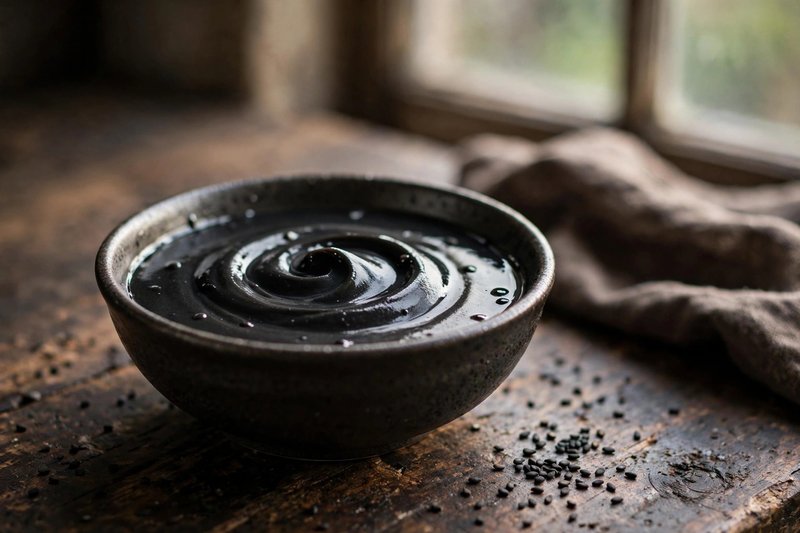 Photo of Black Sesame Soup, a snack recipe from FluentFuel