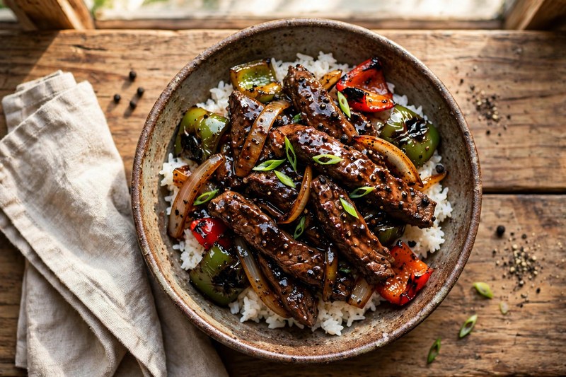 Photo of Black Pepper Beef, a dinner recipe from FluentFuel