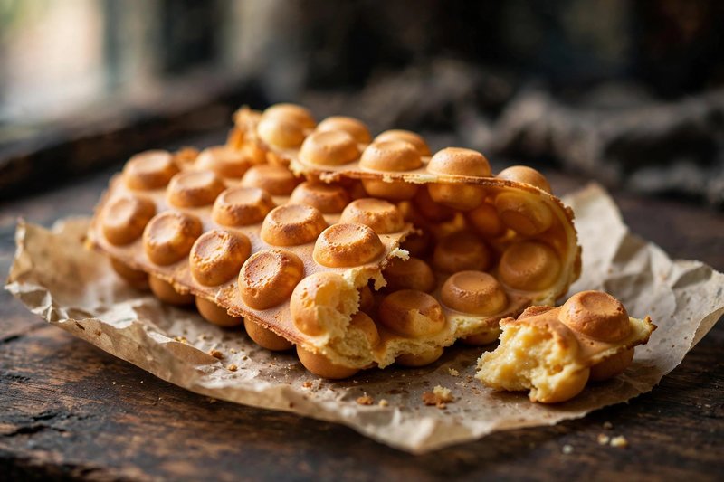 Photo of Hong Kong Egg Waffles, a snack recipe from FluentFuel