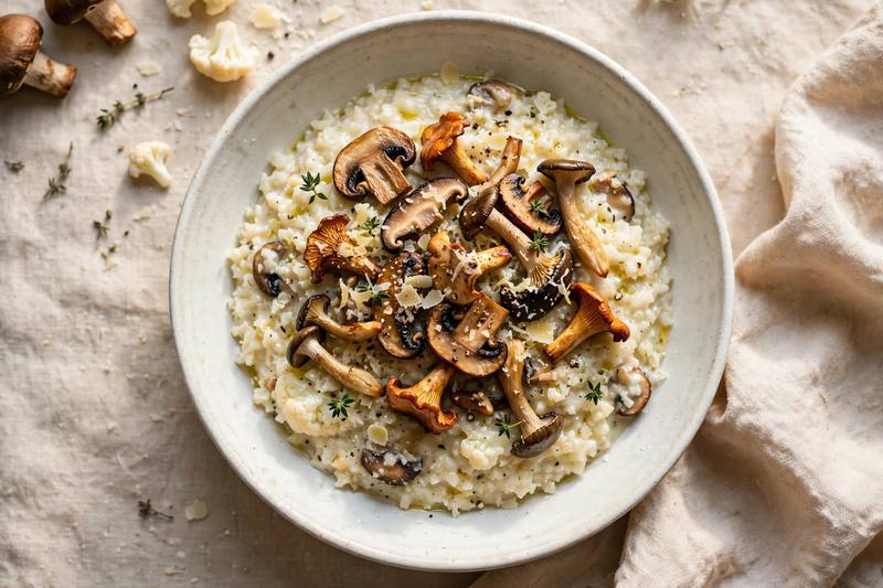 Photo of Wild Mushroom “Risotto”, a dinner recipe from FluentFuel