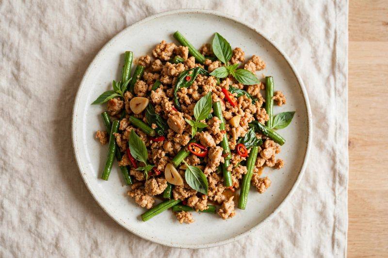 Photo of Thai Basil Chicken, a dinner recipe from FluentFuel