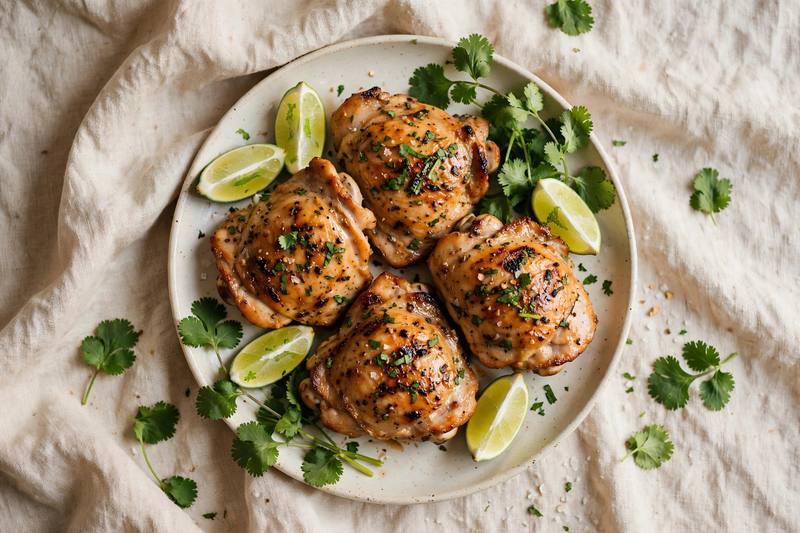 Photo of Cilantro Lime Chicken Thighs, a dinner recipe from FluentFuel