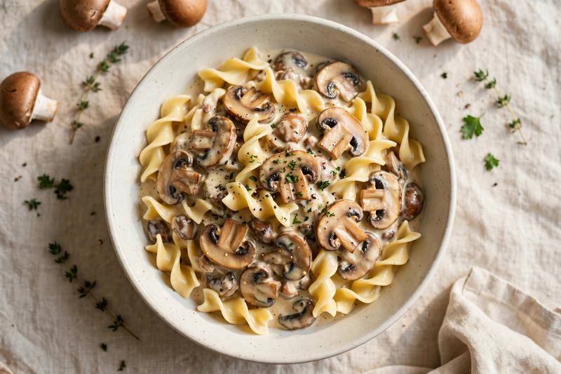 Photo of Mushroom Stroganoff, a dinner recipe from FluentFuel