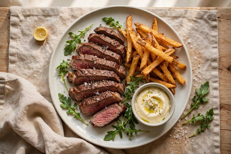 Photo of Steak Frites Night, a dinner recipe from FluentFuel