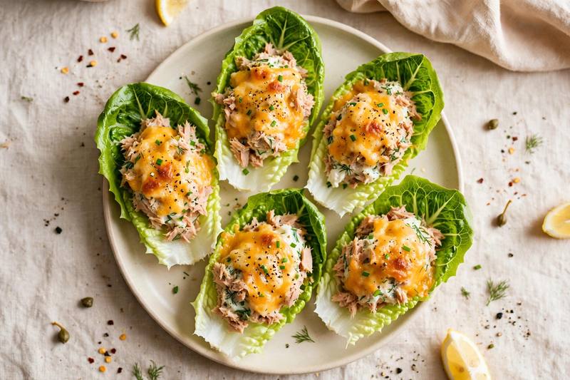 Photo of Tuna Melt Lettuce Cups, a dinner recipe from FluentFuel