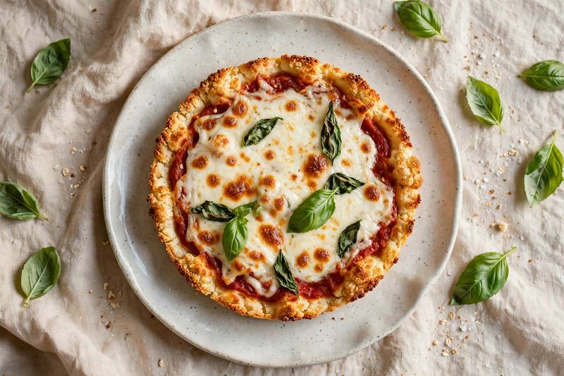 Photo of Cauliflower Crust Pizza, a dinner recipe from FluentFuel