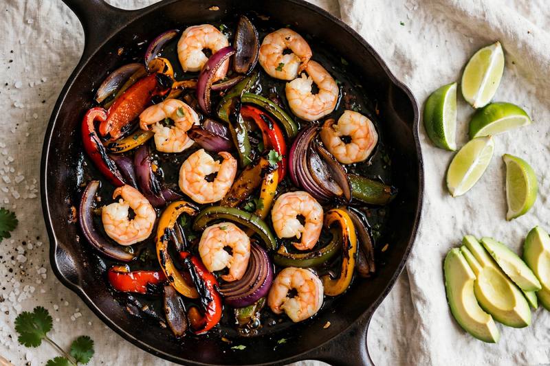 Photo of Shrimp Fajita Skillet, a dinner recipe from FluentFuel