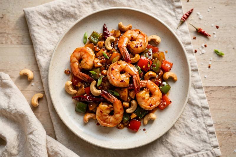 Photo of Kung Pao Shrimp, a dinner recipe from FluentFuel