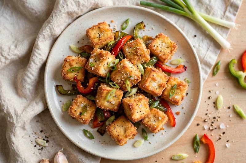 Photo of Salt & Pepper Tofu, a dinner recipe from FluentFuel