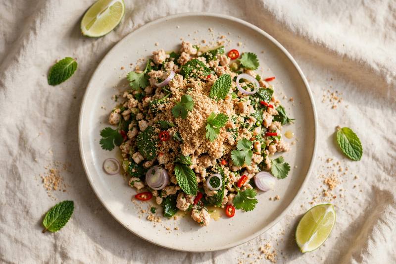 Photo of Larb Gai, a dinner recipe from FluentFuel