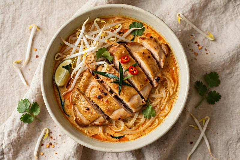 Photo of Chicken Laksa, a dinner recipe from FluentFuel