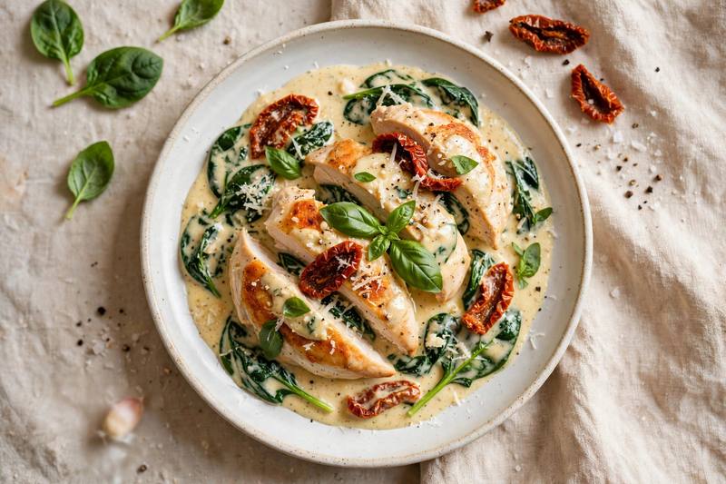 Photo of Creamy Tuscan Chicken, a dinner recipe from FluentFuel
