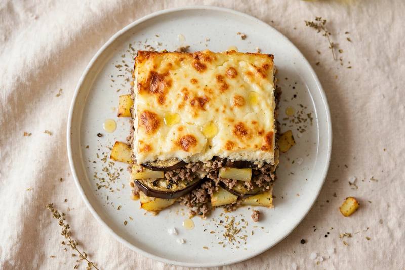 Photo of Greek Moussaka, a dinner recipe from FluentFuel