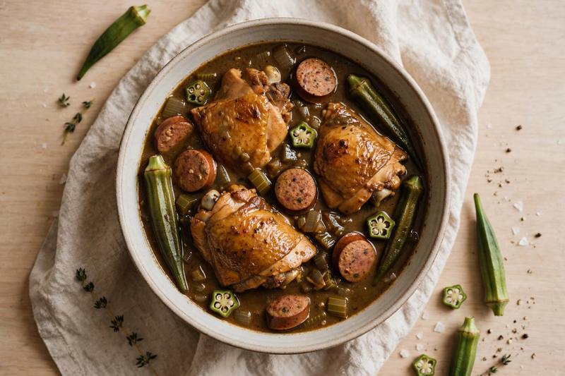 Photo of Chicken & Okra Gumbo, a dinner recipe from FluentFuel