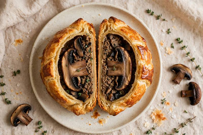 Photo of Portobello Mushroom Wellington, a dinner recipe from FluentFuel