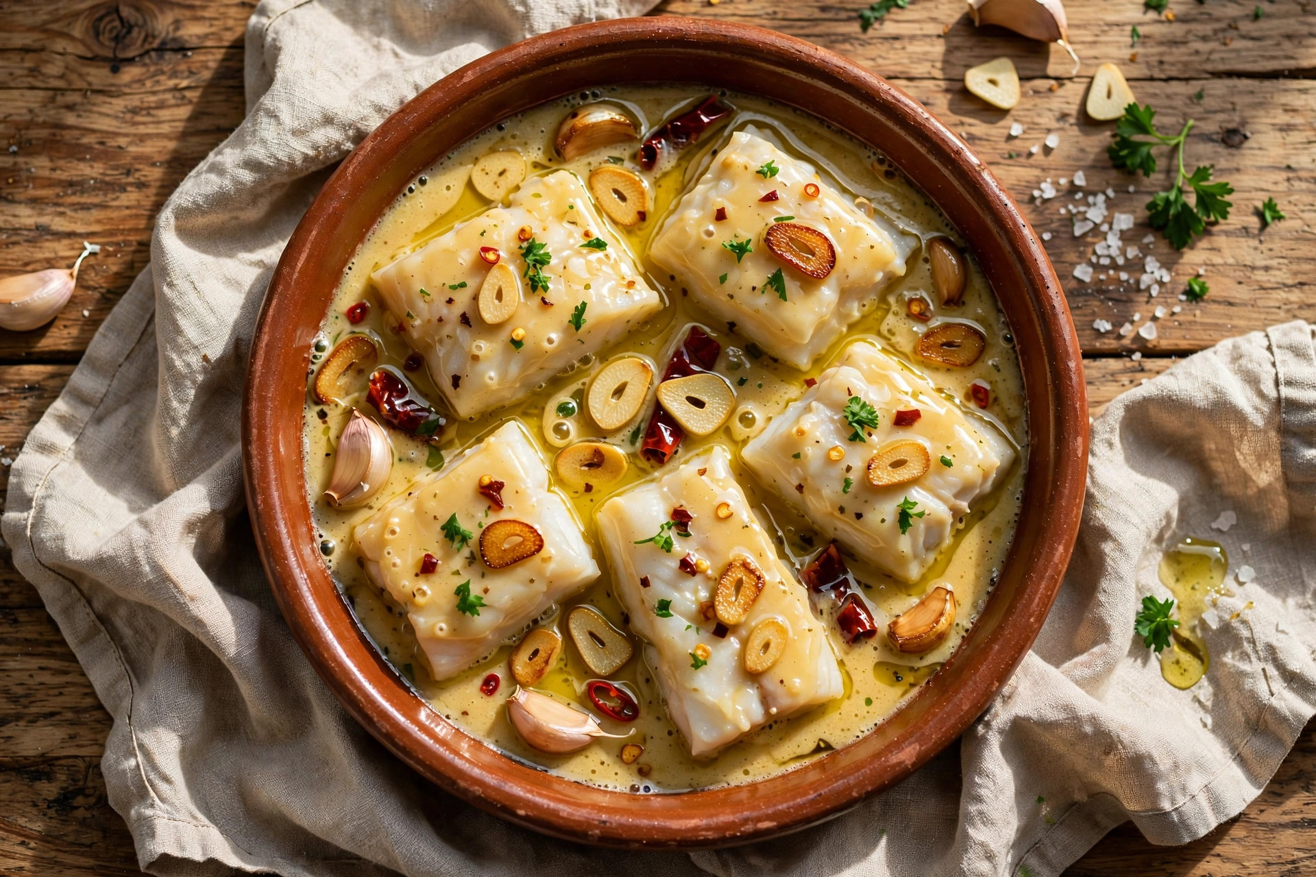 Photo of Bacalao al Pil Pil, a dinner recipe from FluentFuel