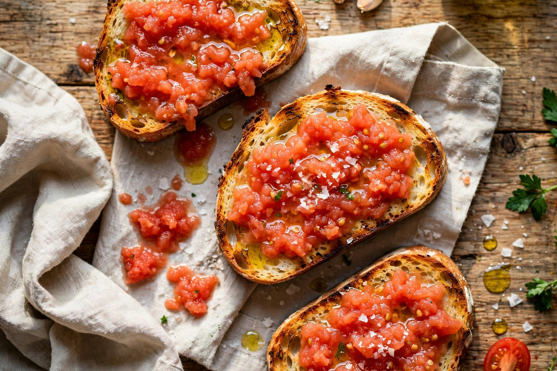Photo of Pan con Tomate, a breakfast recipe from FluentFuel