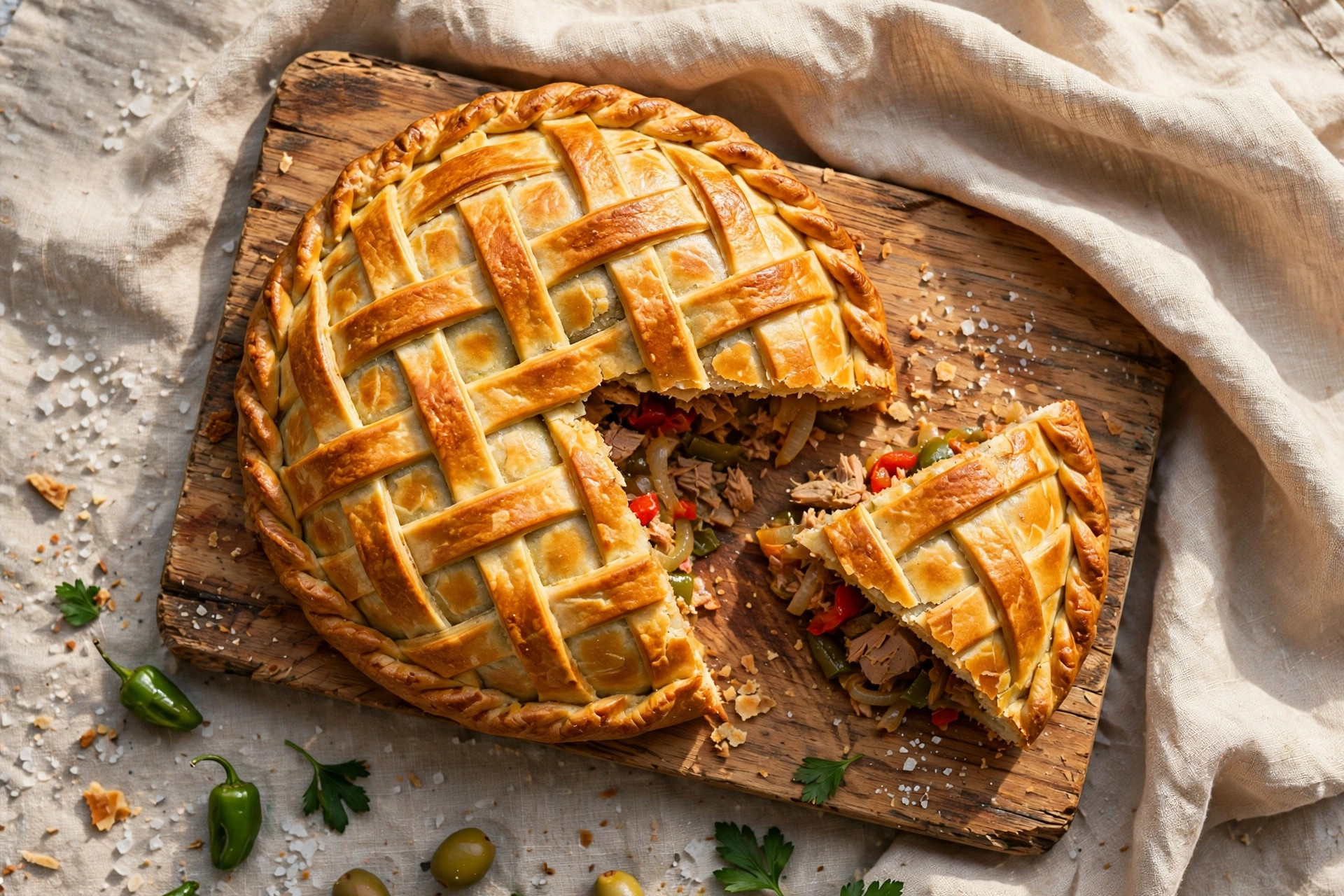 Photo of Empanada Gallega, a lunch recipe from FluentFuel