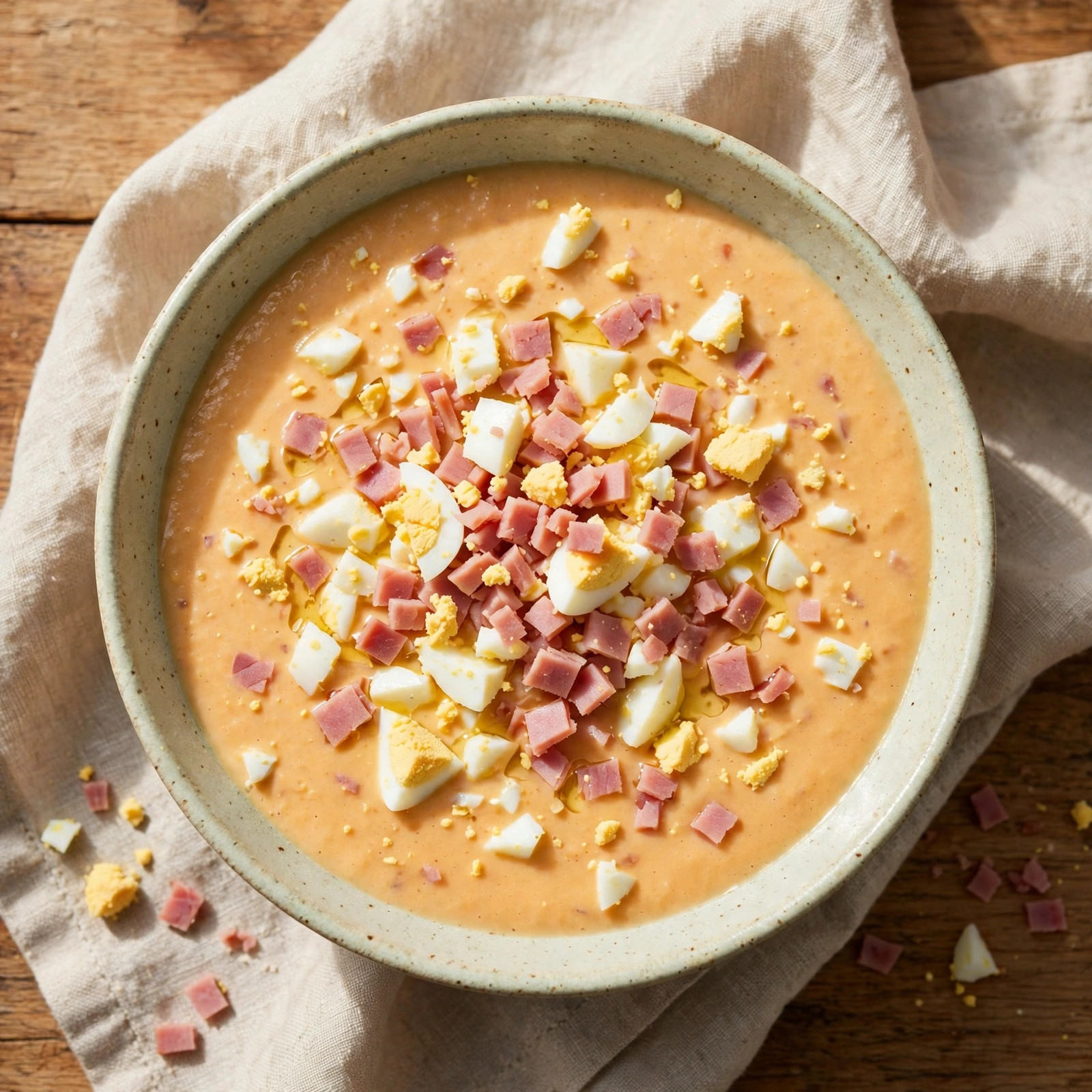 Photo of Salmorejo Cordobés, a lunch recipe from FluentFuel