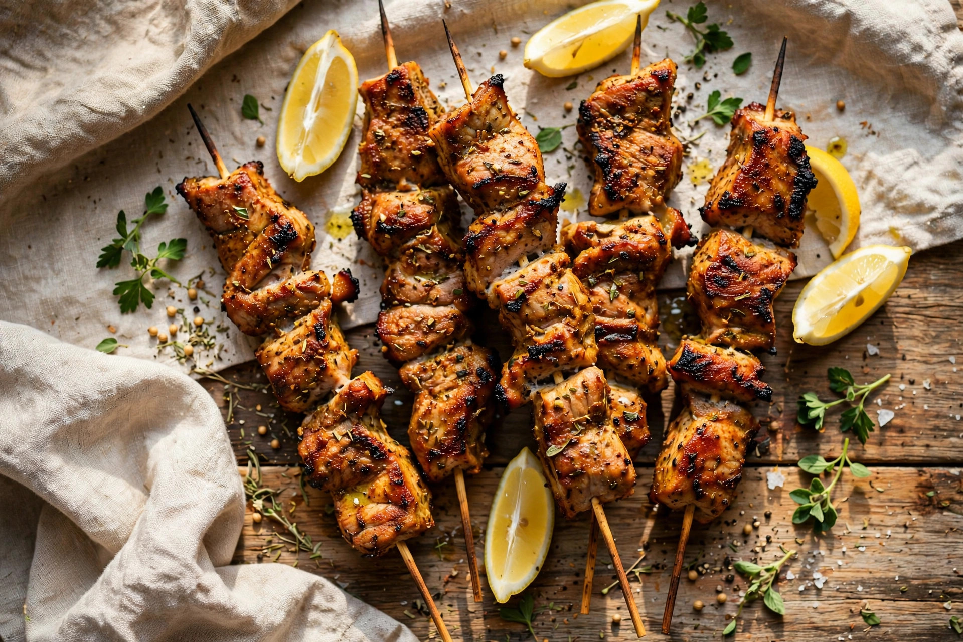 Photo of Pinchos Morunos, a dinner recipe from FluentFuel