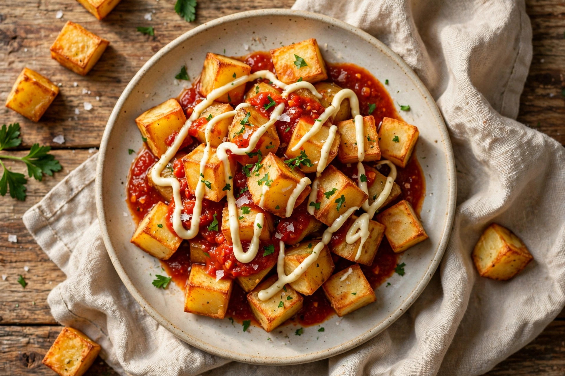 Photo of Patatas Bravas, a snack recipe from FluentFuel