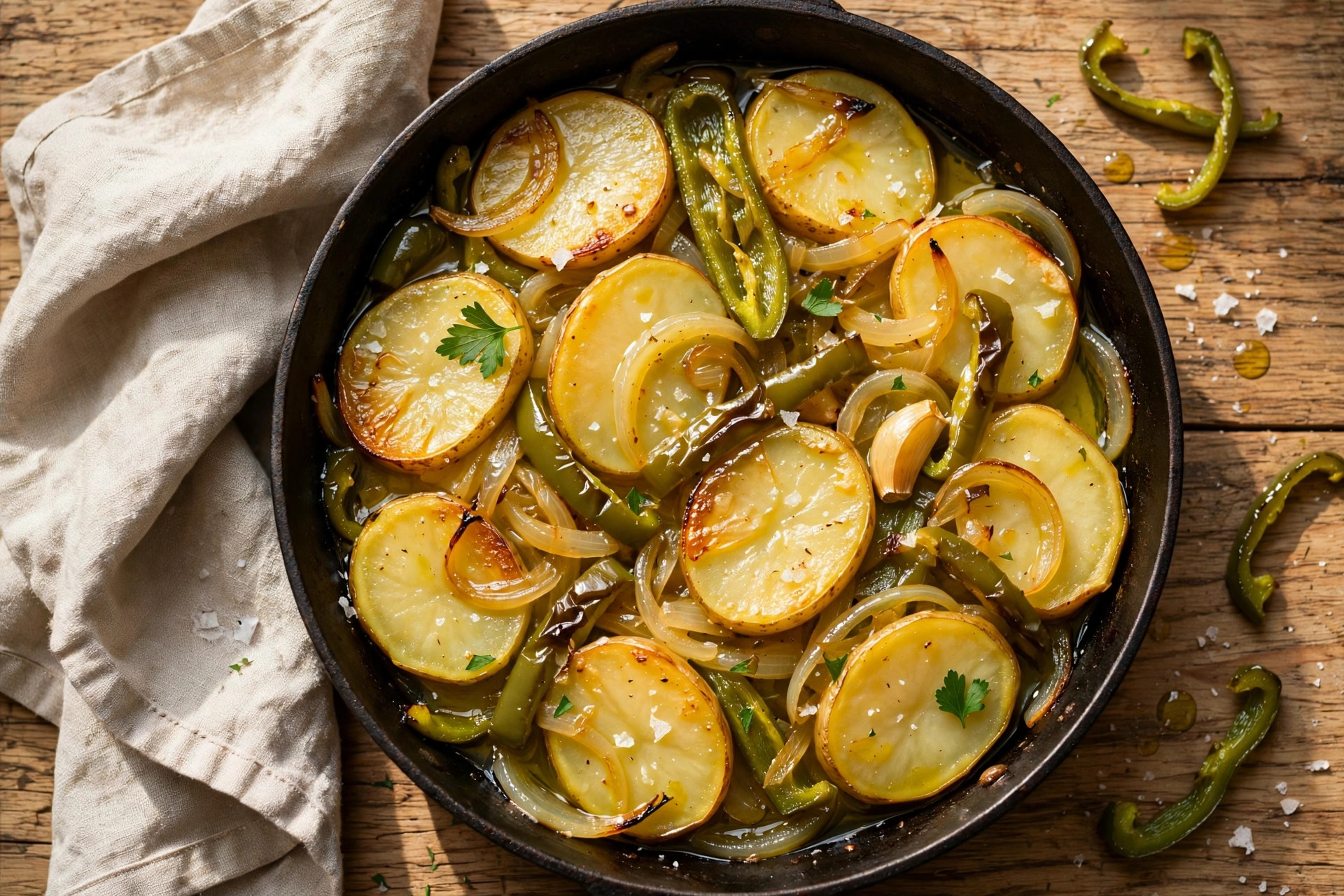 Photo of Patatas a lo Pobre, a lunch recipe from FluentFuel