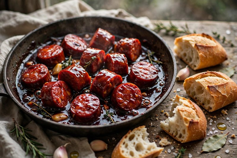 Photo of Chorizo al Vino, a snack recipe from FluentFuel