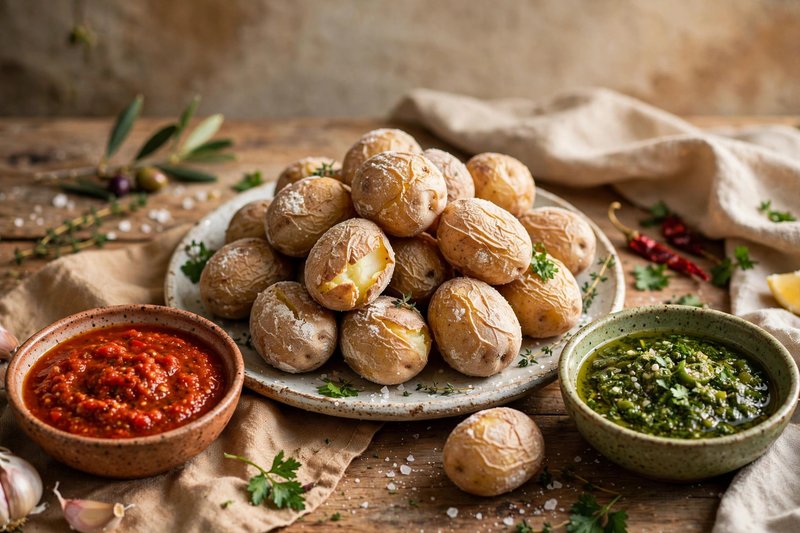 Photo of Papas Arrugadas con Mojo, a snack recipe from FluentFuel
